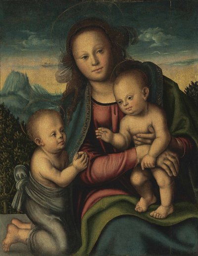 Virgen y el Niño con el pequeño Juan el Bautista de Lucas Cranach the Elder